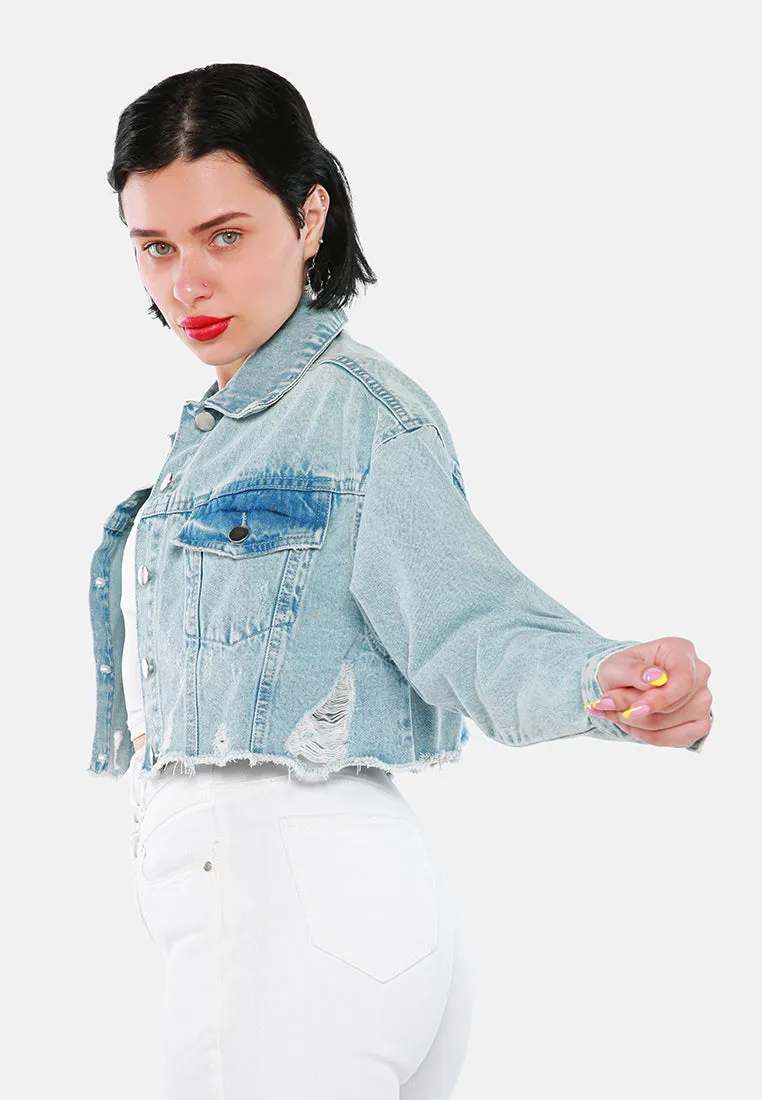 Cropped Denim Jacket