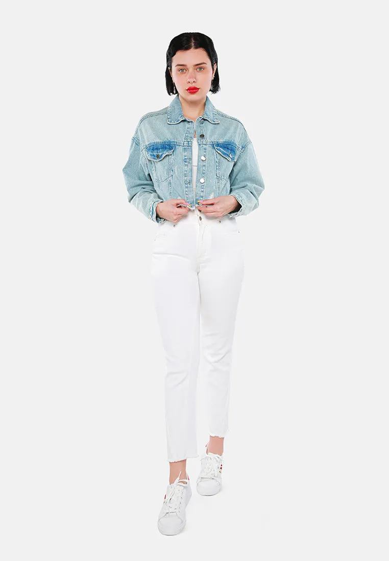 Cropped Denim Jacket