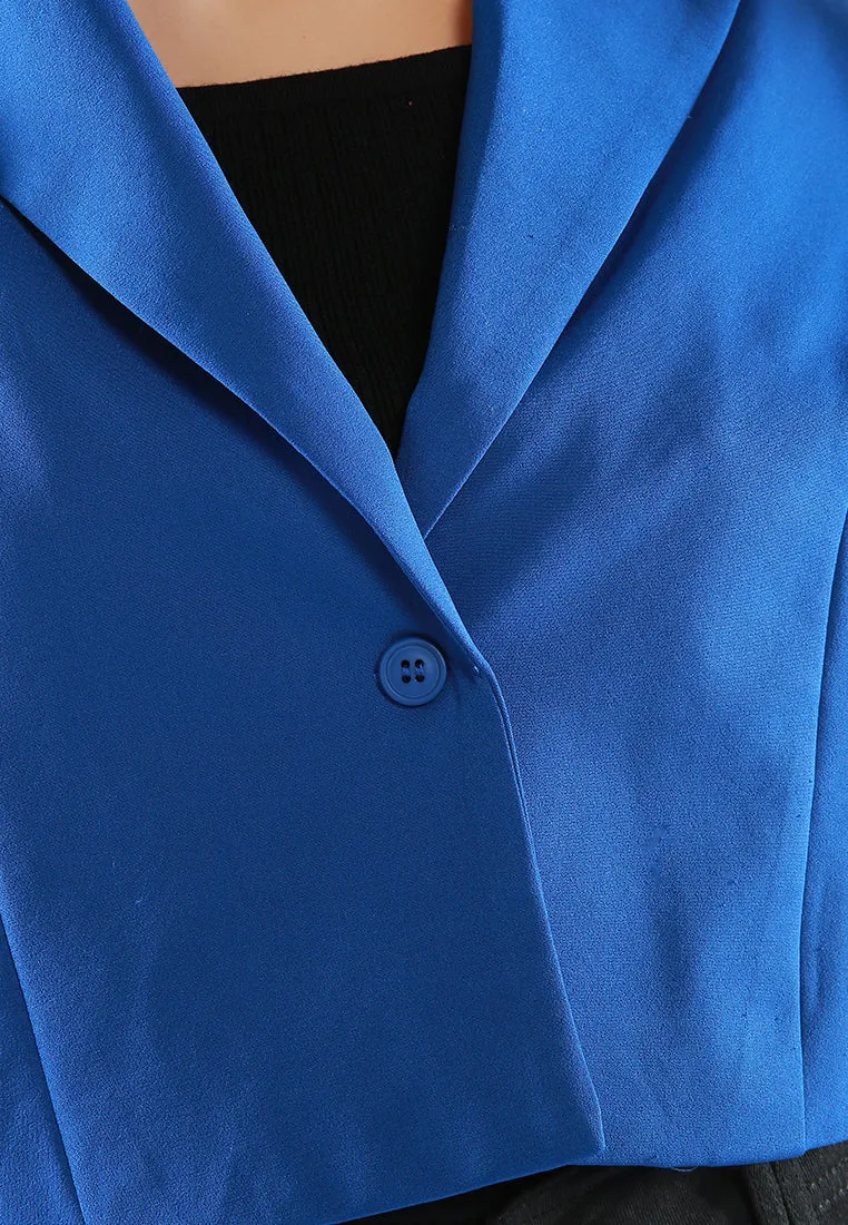Cropped Half Oversized Blazer