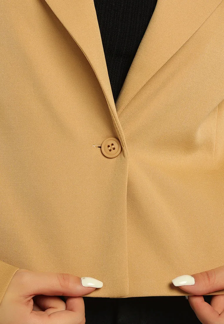 Cropped Half Oversized Blazer