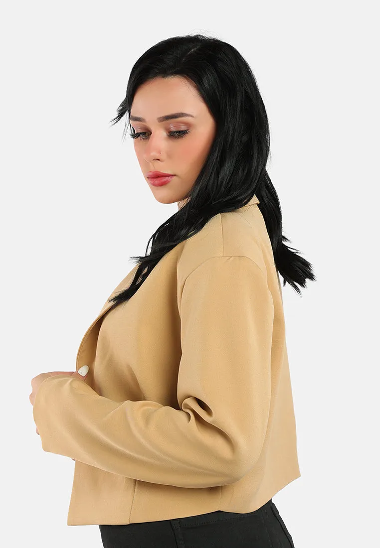 Cropped Half Oversized Blazer