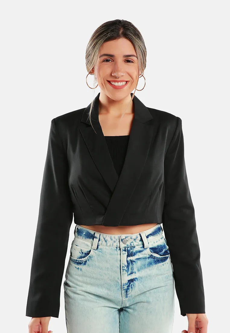Cropped Tailored Blazer