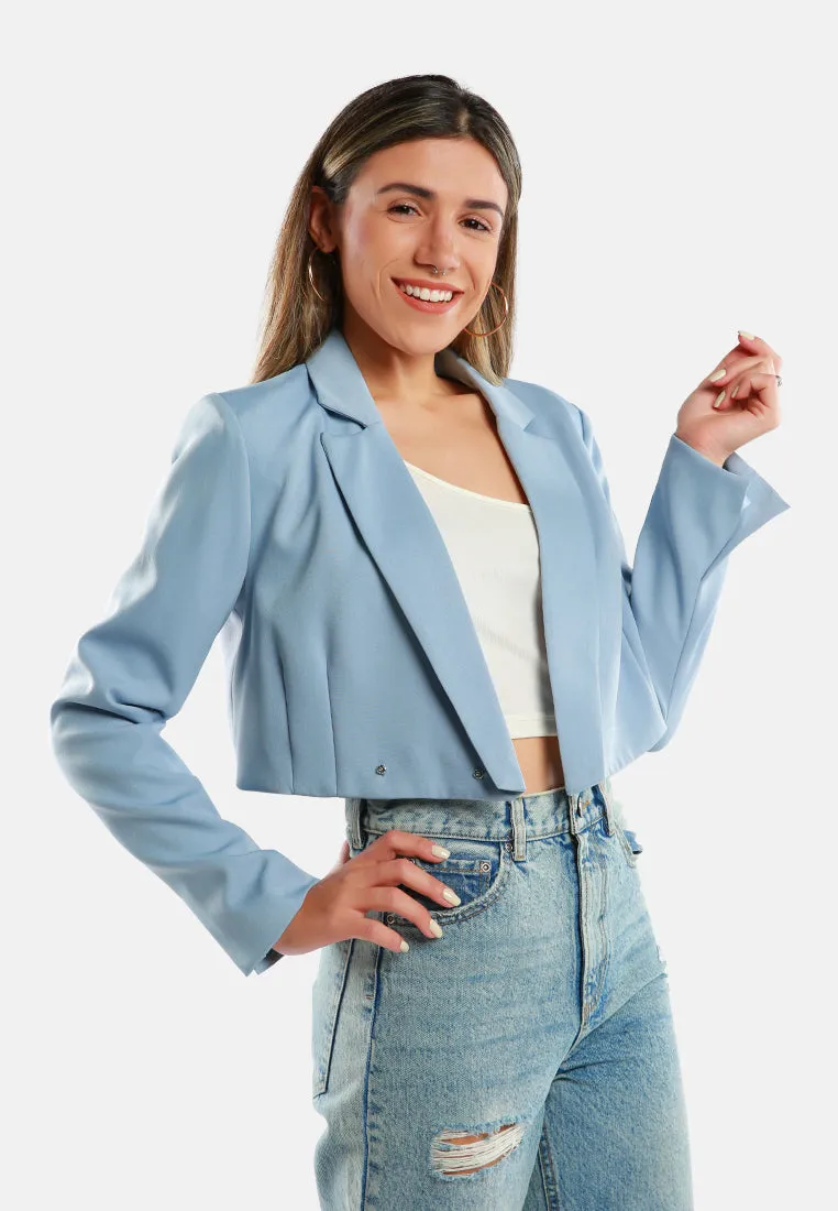 Cropped Tailored Blazer