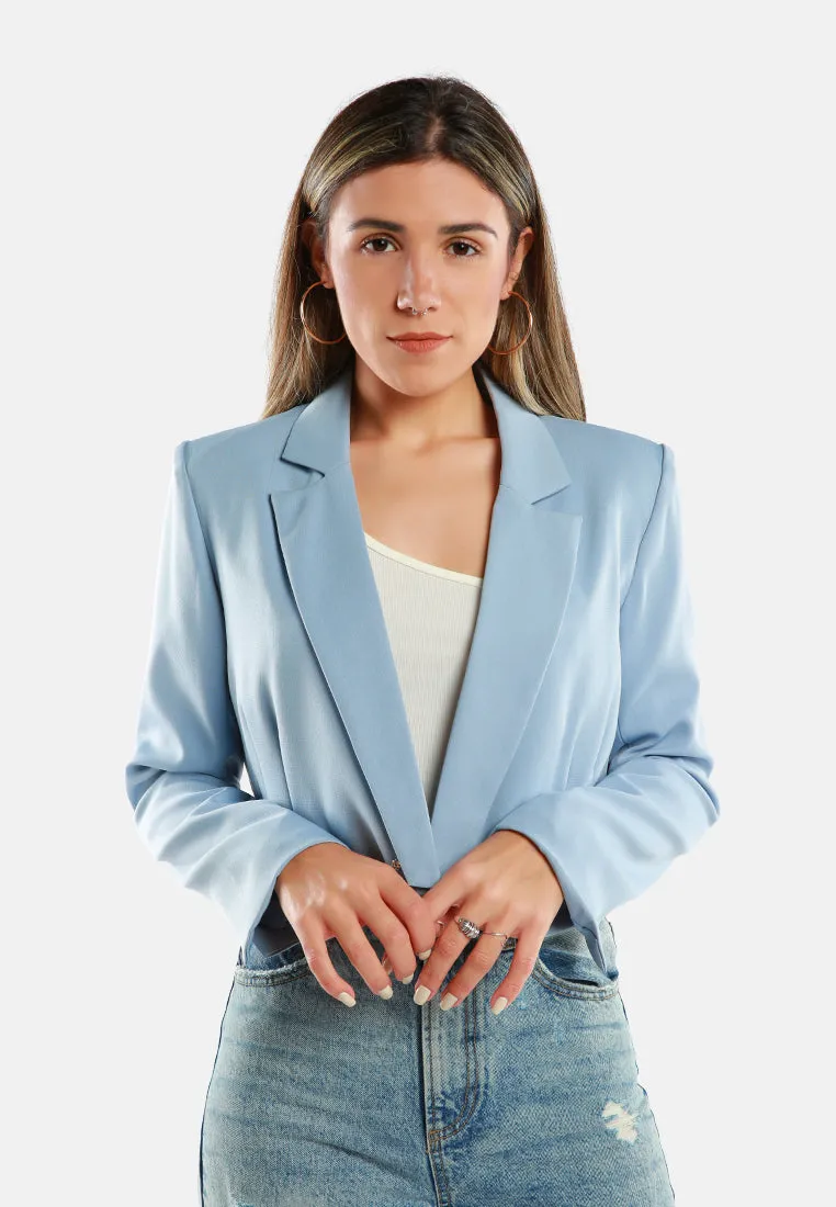 Cropped Tailored Blazer
