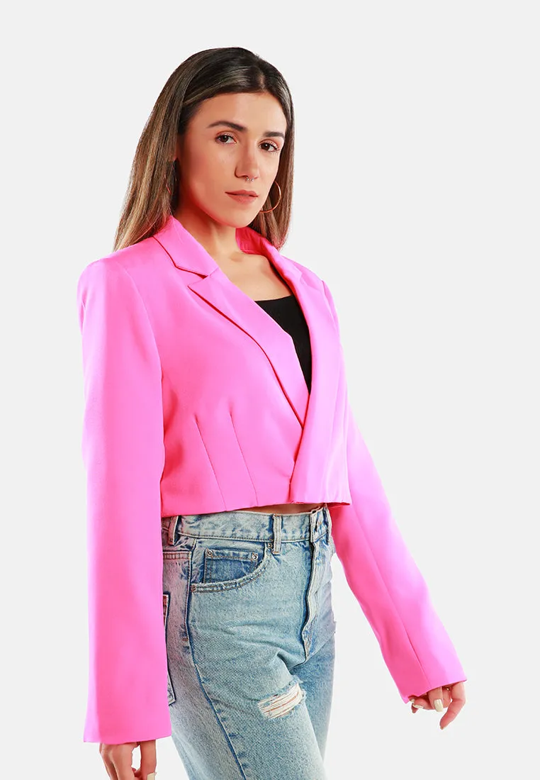 Cropped Tailored Blazer