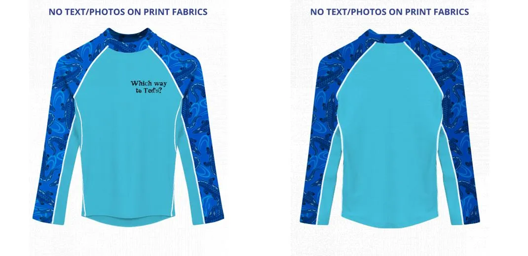 Custom Rash Guard (Kids, Women, Men) Long Sleeve