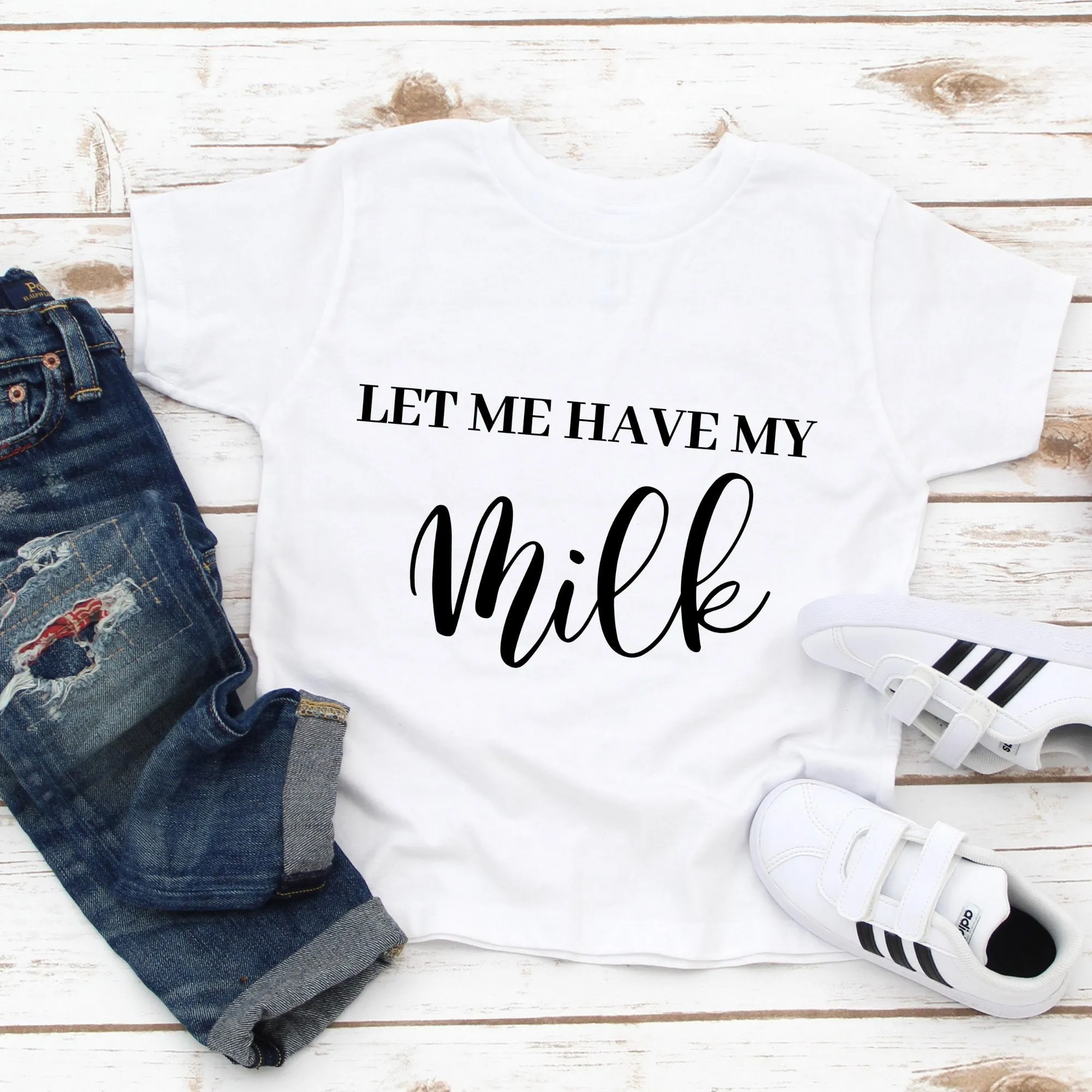 Daddy And Son Matching Shirts,Daddy And Me Matching,Let Me Have My Coffee & Let Me Have My Milk Tee,Gift For Dad And Son, Dad And Son Shirts