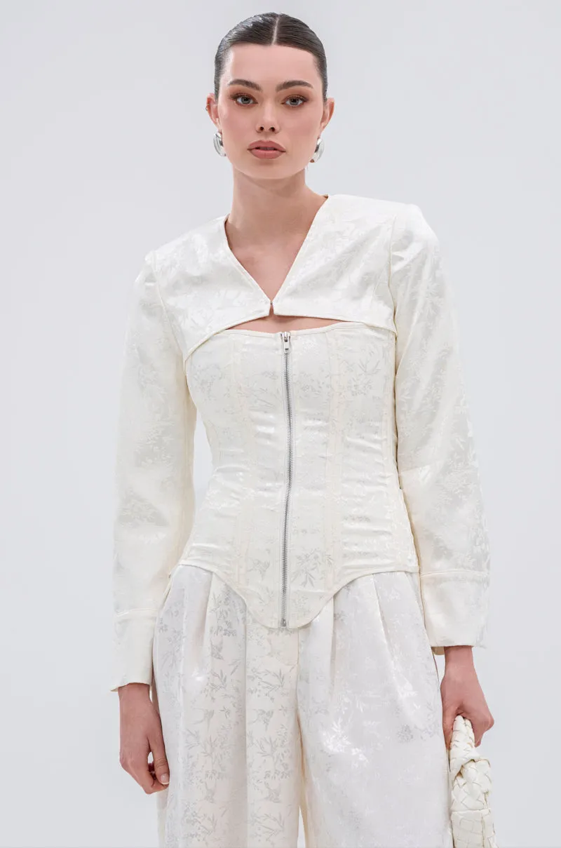 DAISY DOVE JACQUARD BLAZER