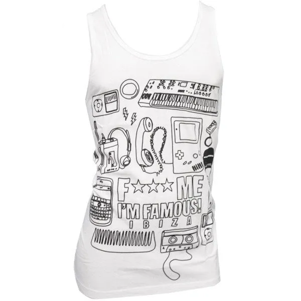 David Guetta F Me I'm Famous Ibiza Neon Men's Vest