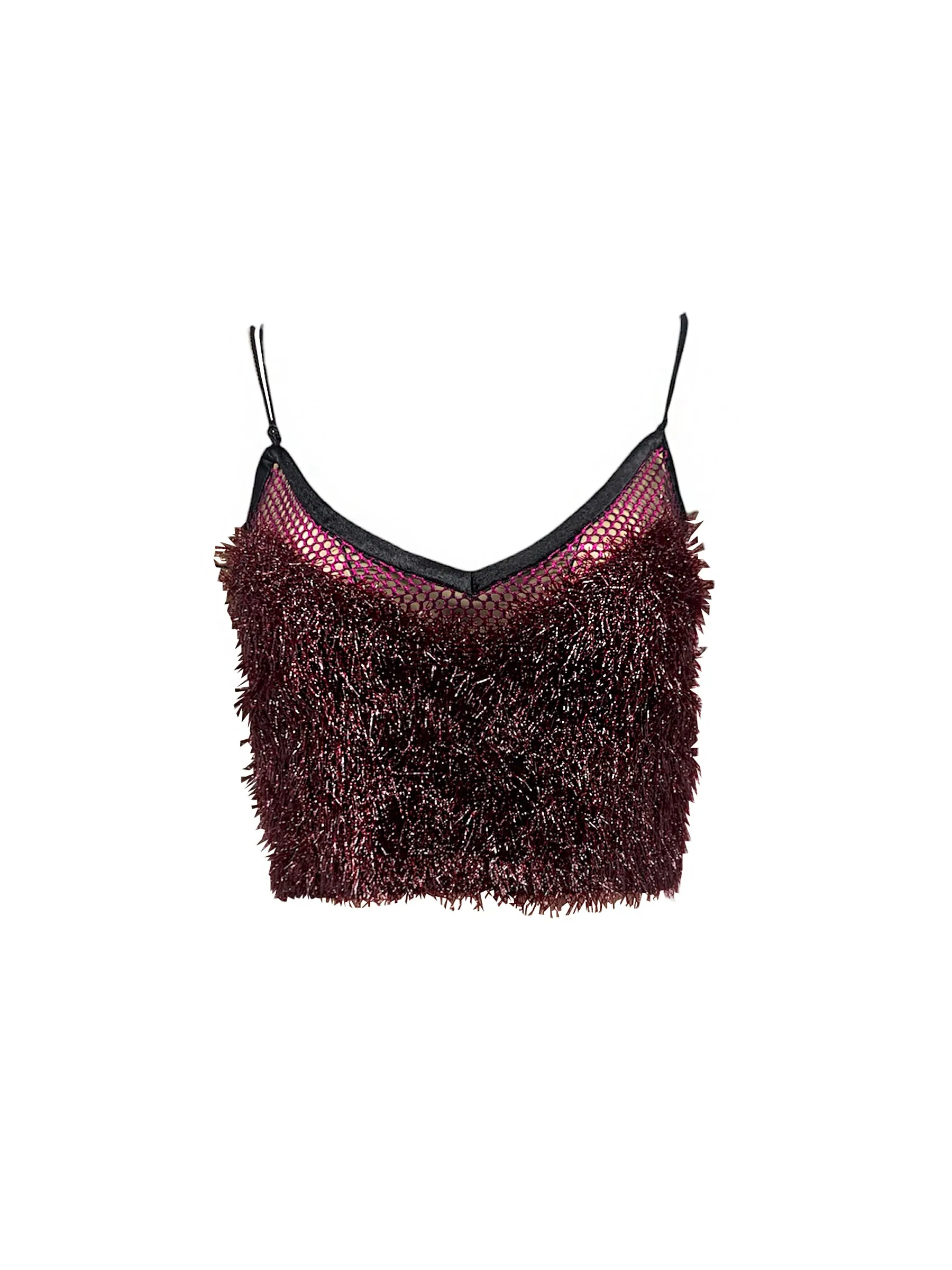 Disco Frill Tank - Red