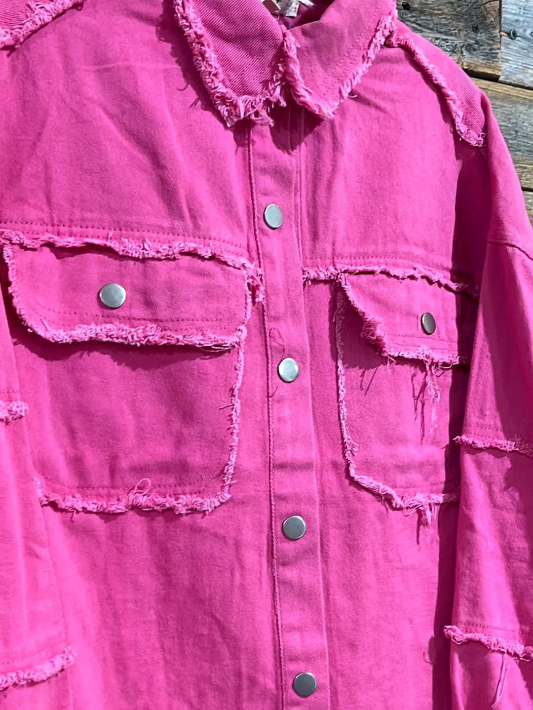 Distressed Oversized Jacket