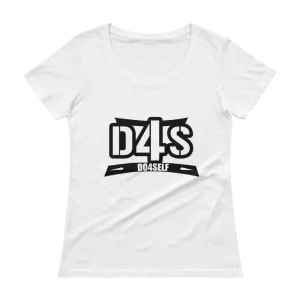 Do4Self Ladies Shirt Sleeve Fitted T-Shirt White