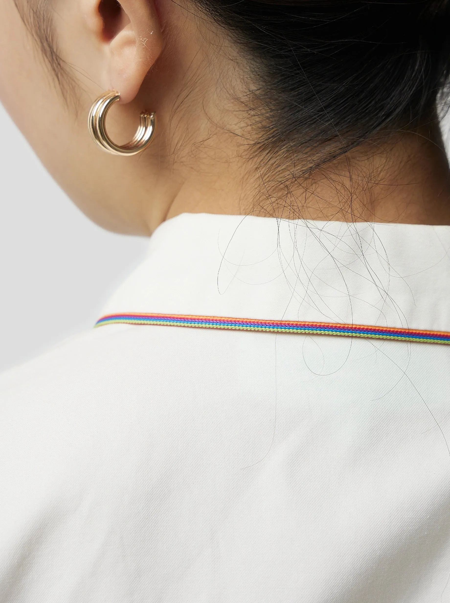 Dori Shirt in White Cotton