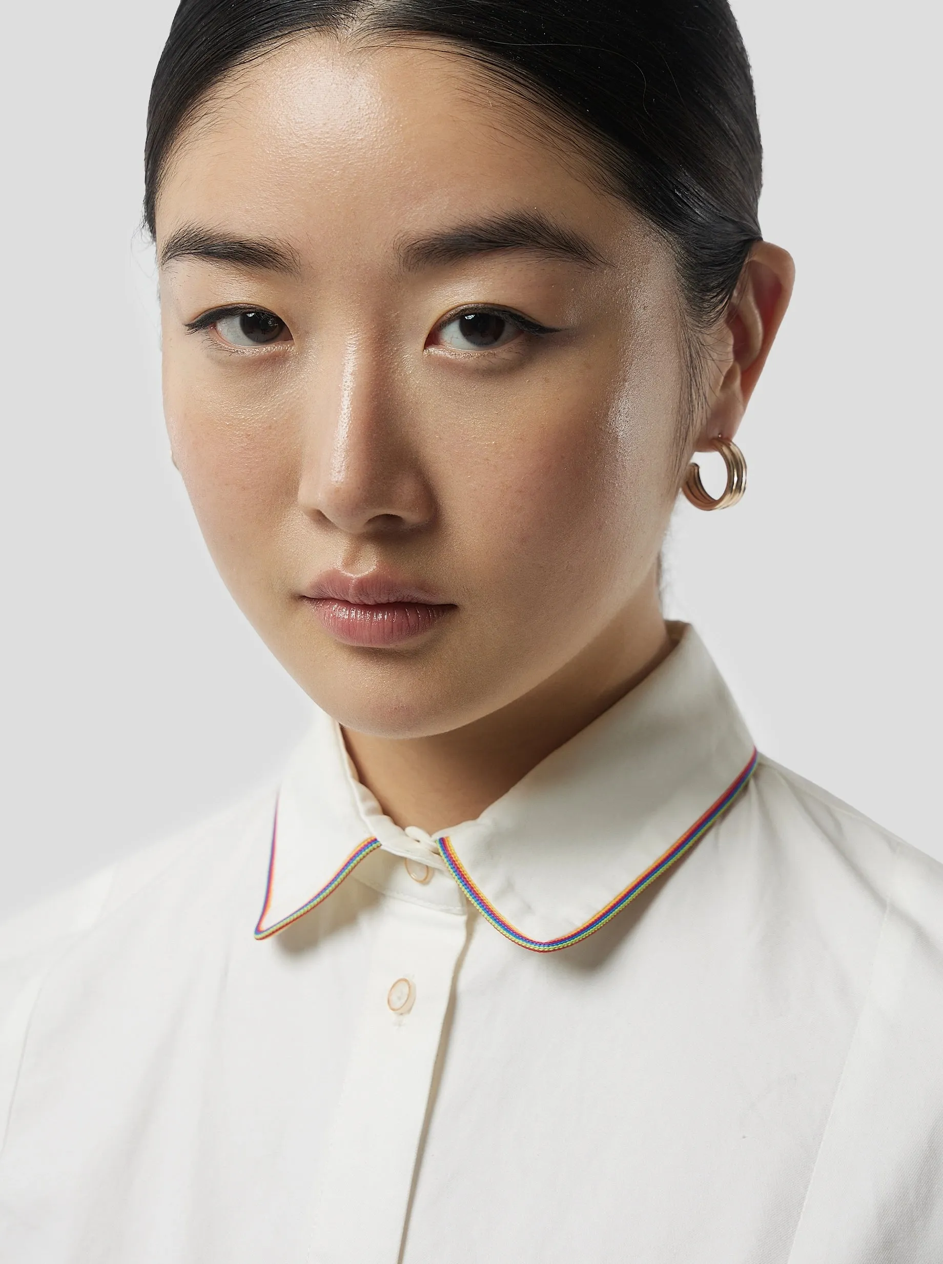 Dori Shirt in White Cotton