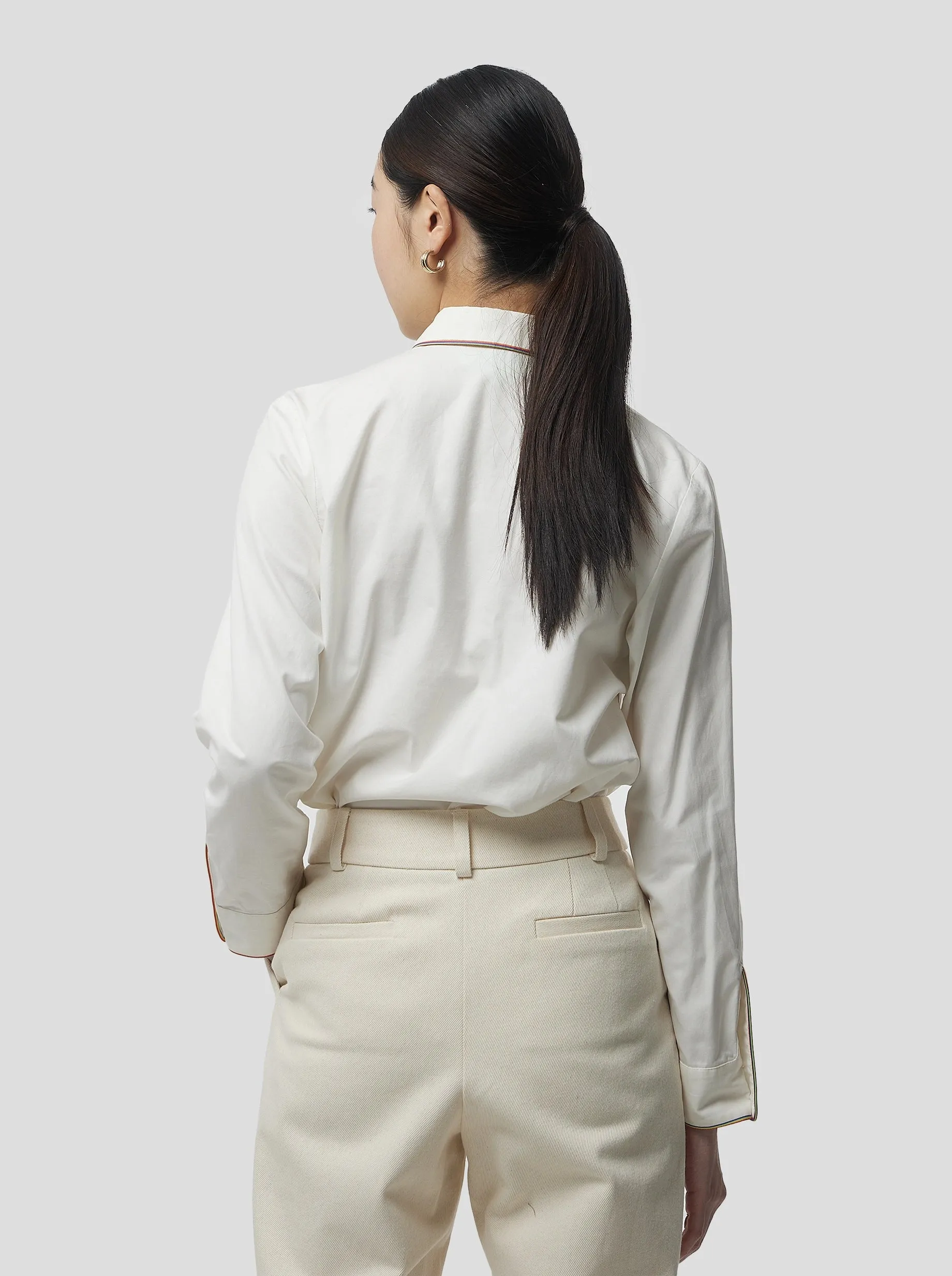 Dori Shirt in White Cotton