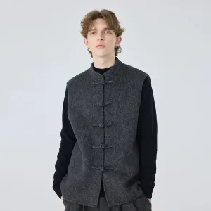 Double-Faced Cashmere Vest