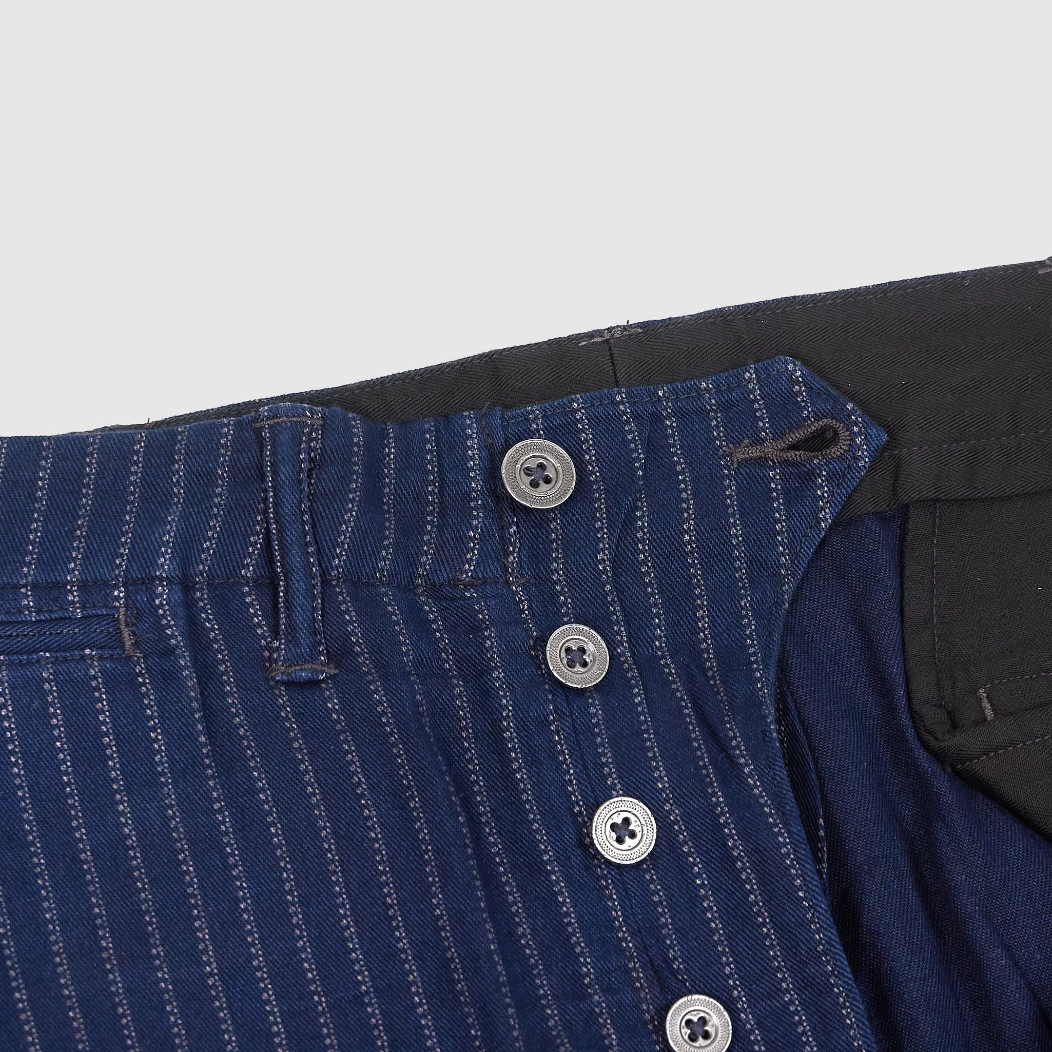 Double RL Engineered Fit Indigo Striped Trousers