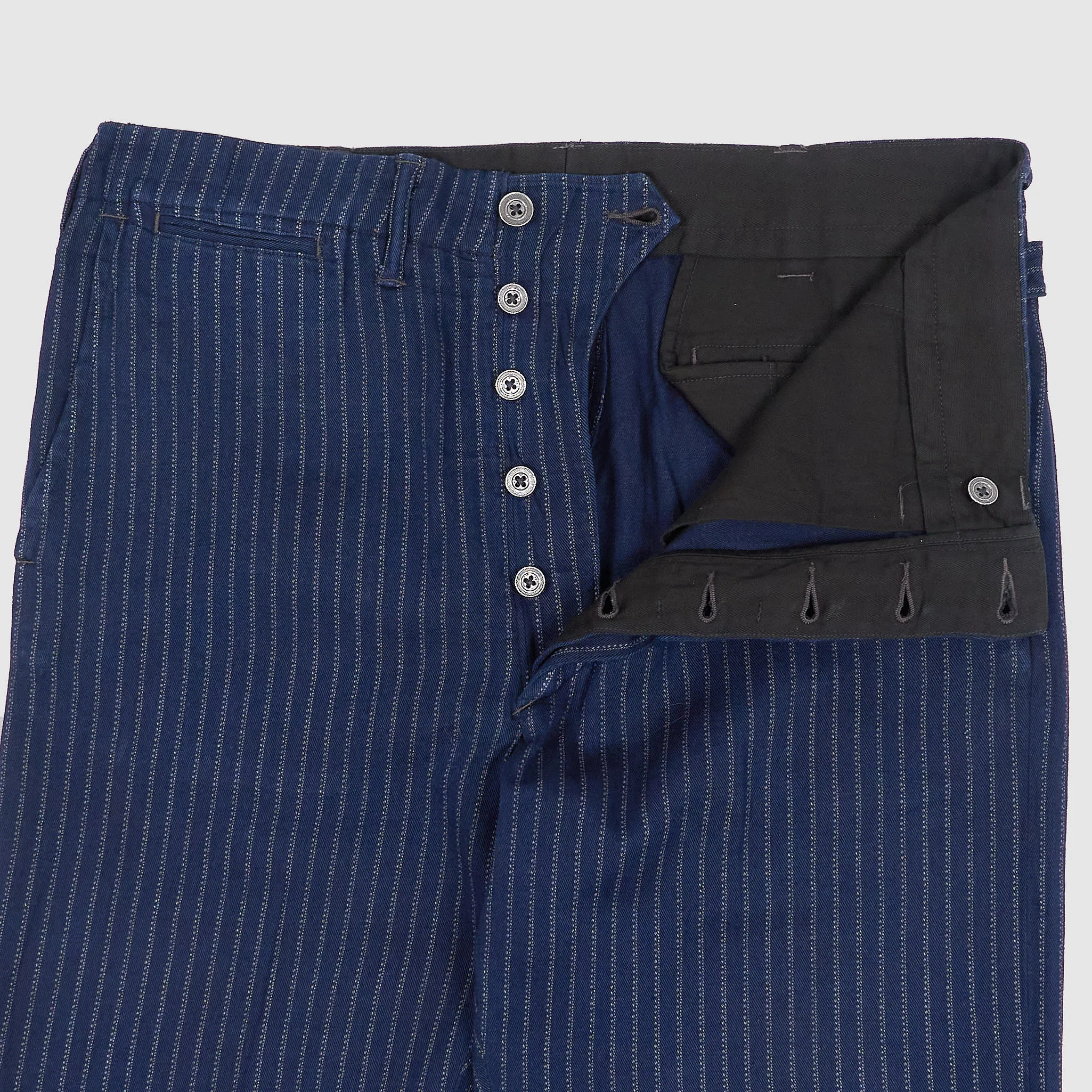 Double RL Engineered Fit Indigo Striped Trousers