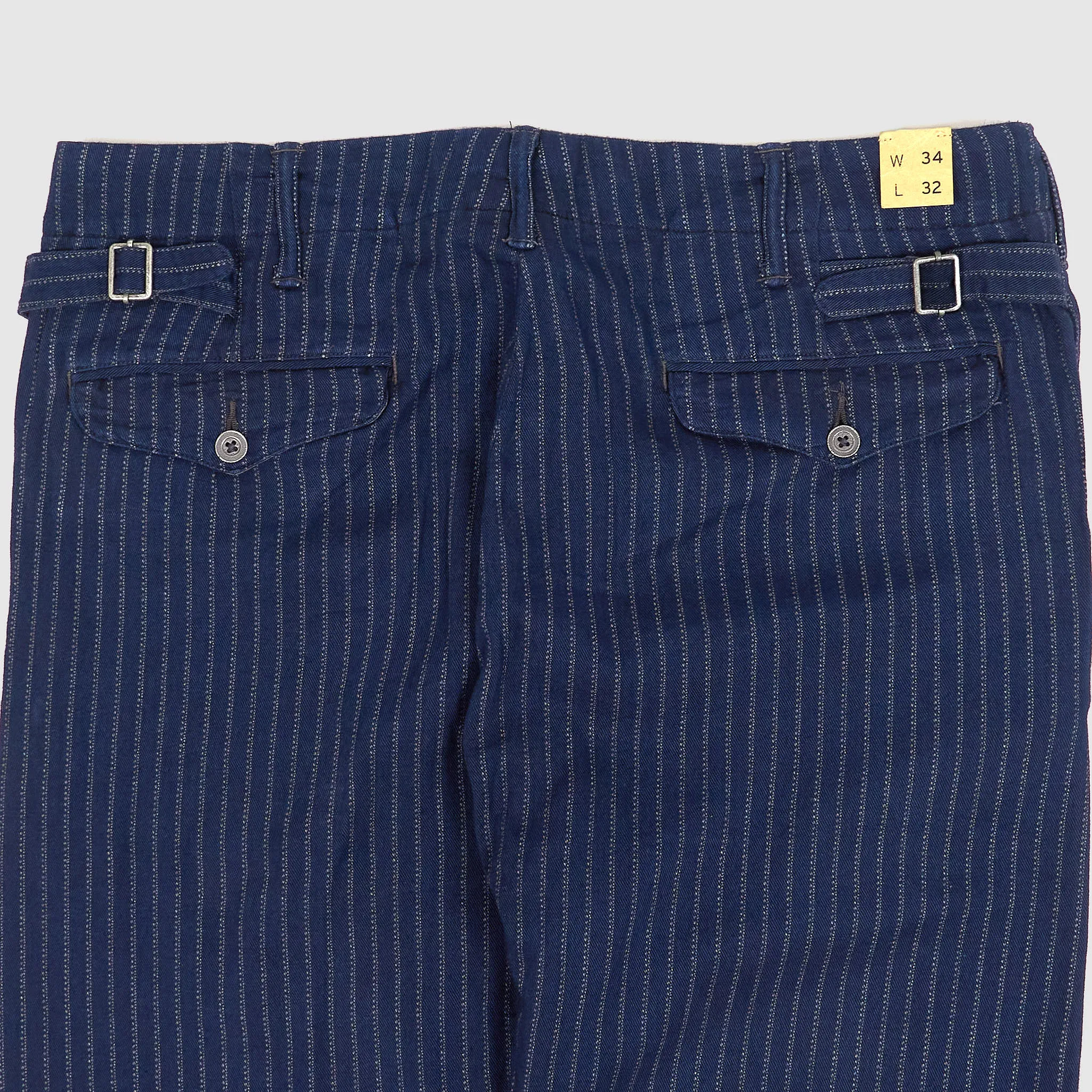 Double RL Engineered Fit Indigo Striped Trousers