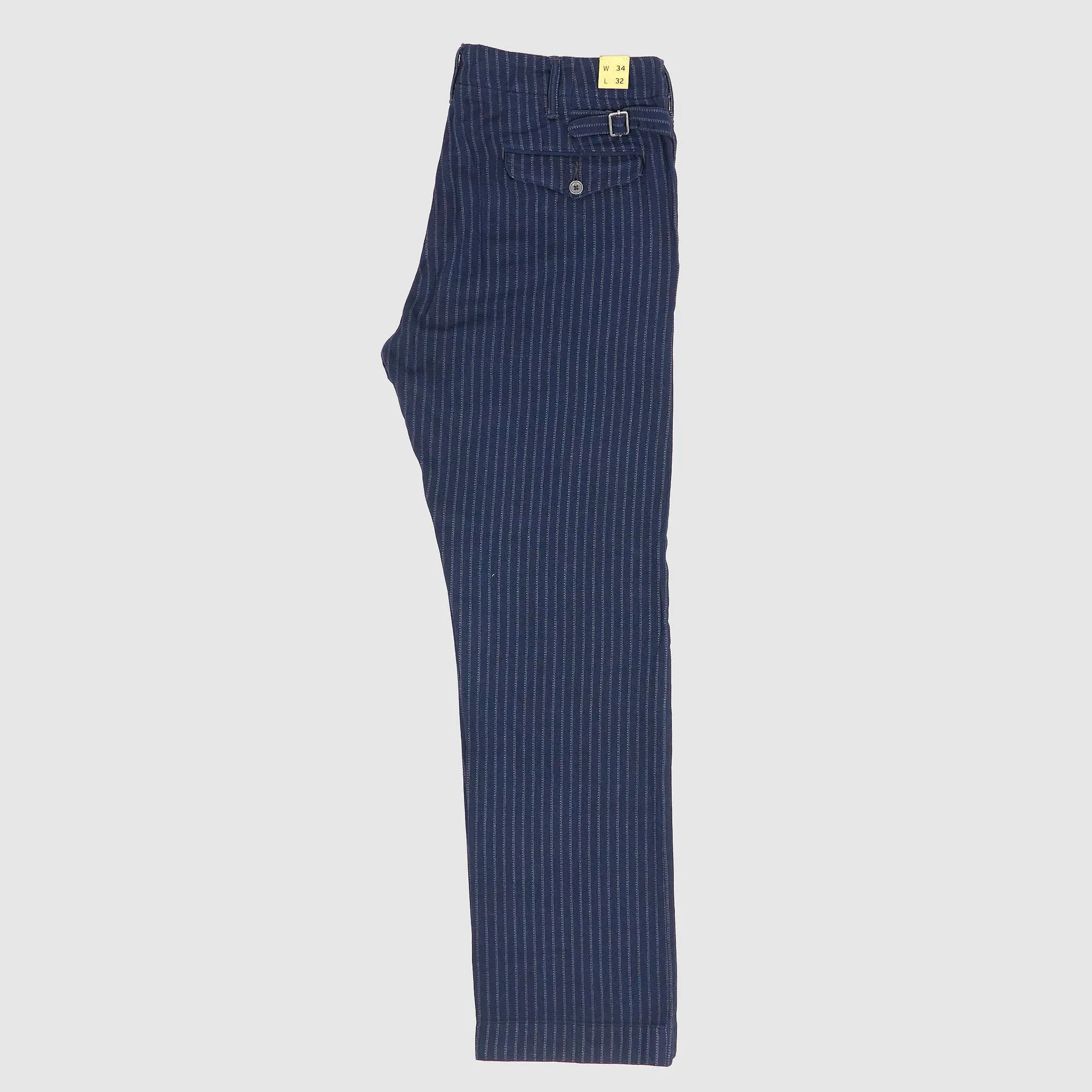 Double RL Engineered Fit Indigo Striped Trousers