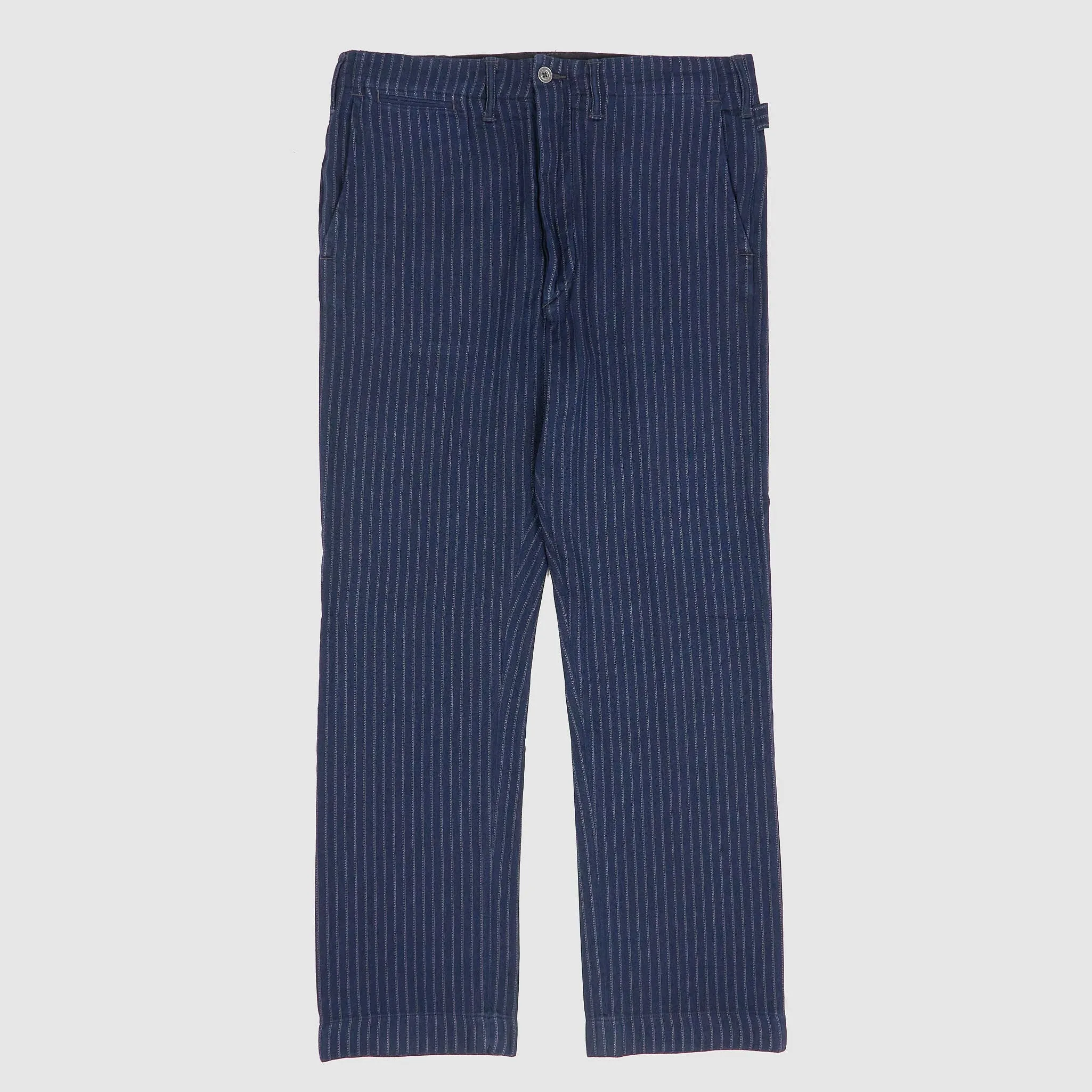 Double RL Engineered Fit Indigo Striped Trousers