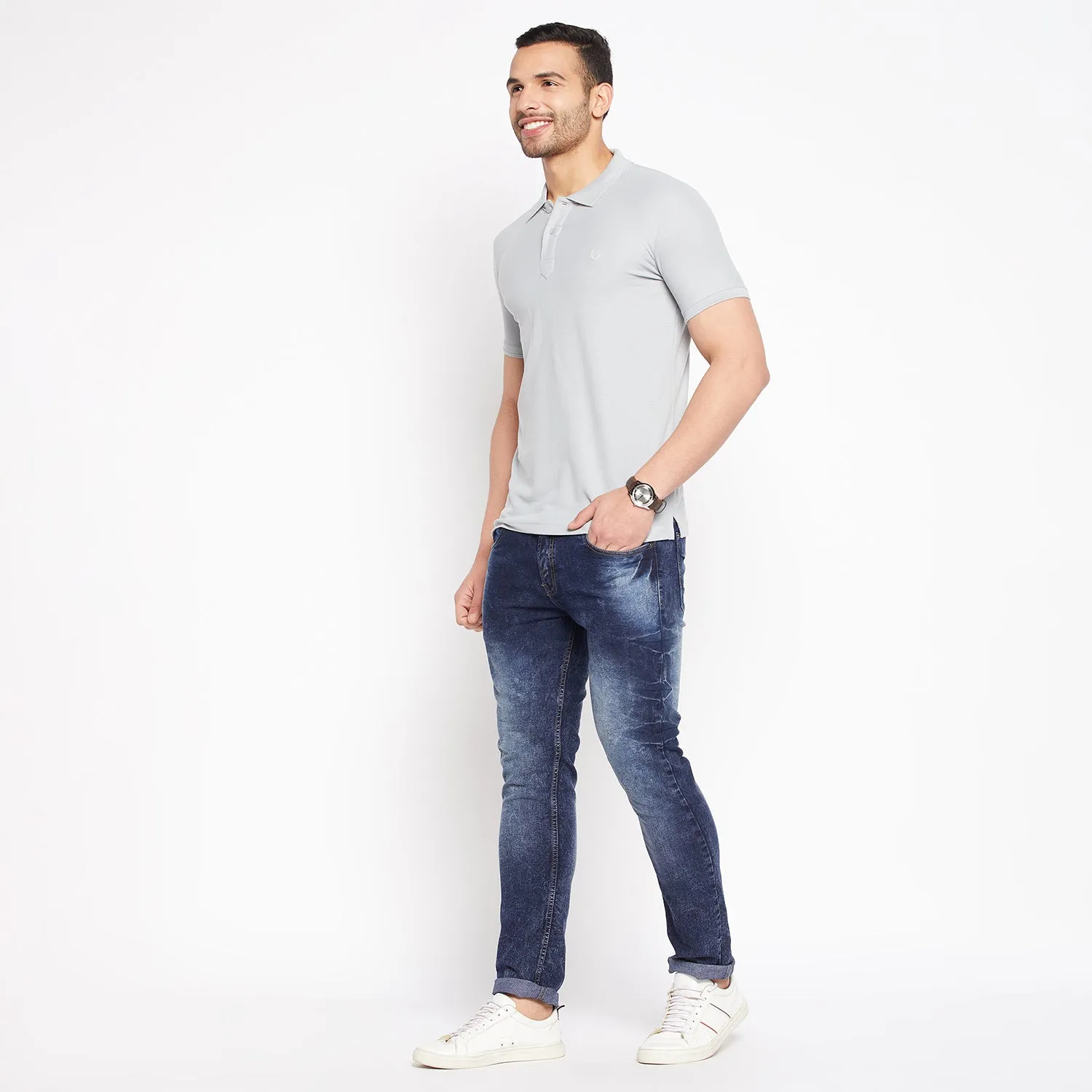 Duke Stardust Men Half Sleeve Cotton T-shirt (800F)