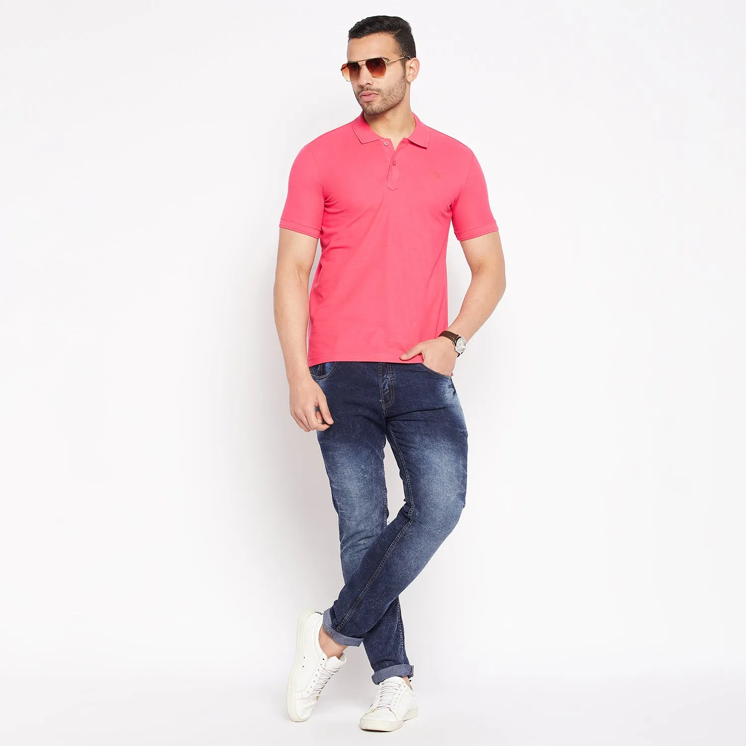 Duke Stardust Men Half Sleeve Cotton T-shirt (800F)