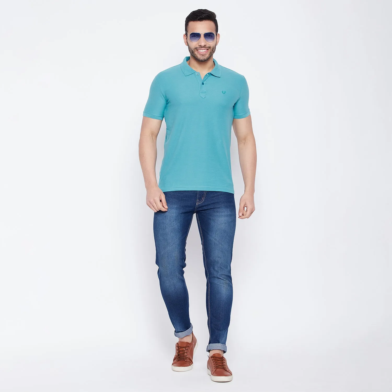 Duke Stardust Men Half Sleeve Cotton T-shirt (800F)