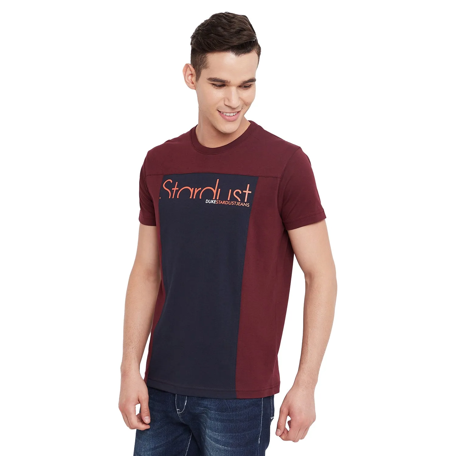 Duke Stardust Men Half Sleeve Cotton T-shirt (LF5224)