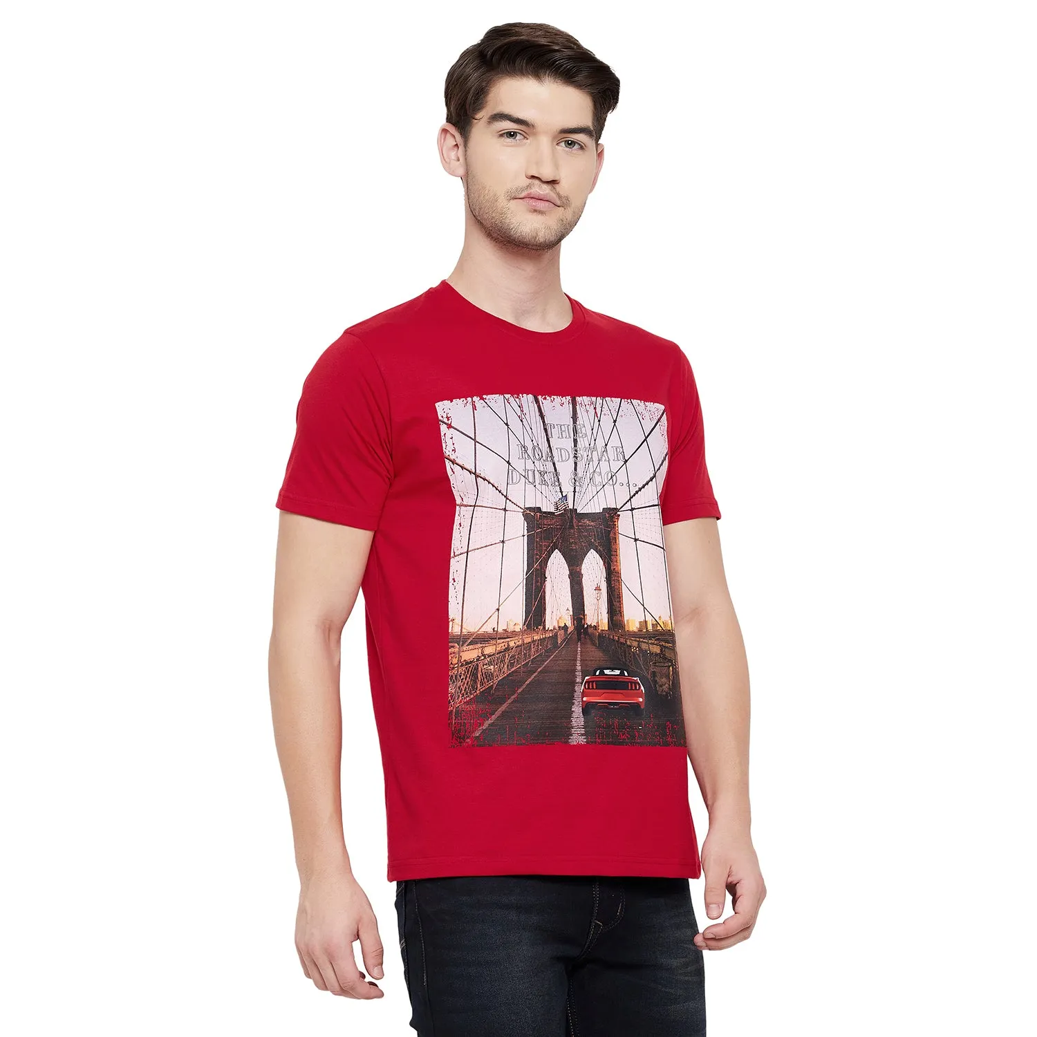 Duke Stardust Men Half Sleeve Cotton T-shirt (LF5254)