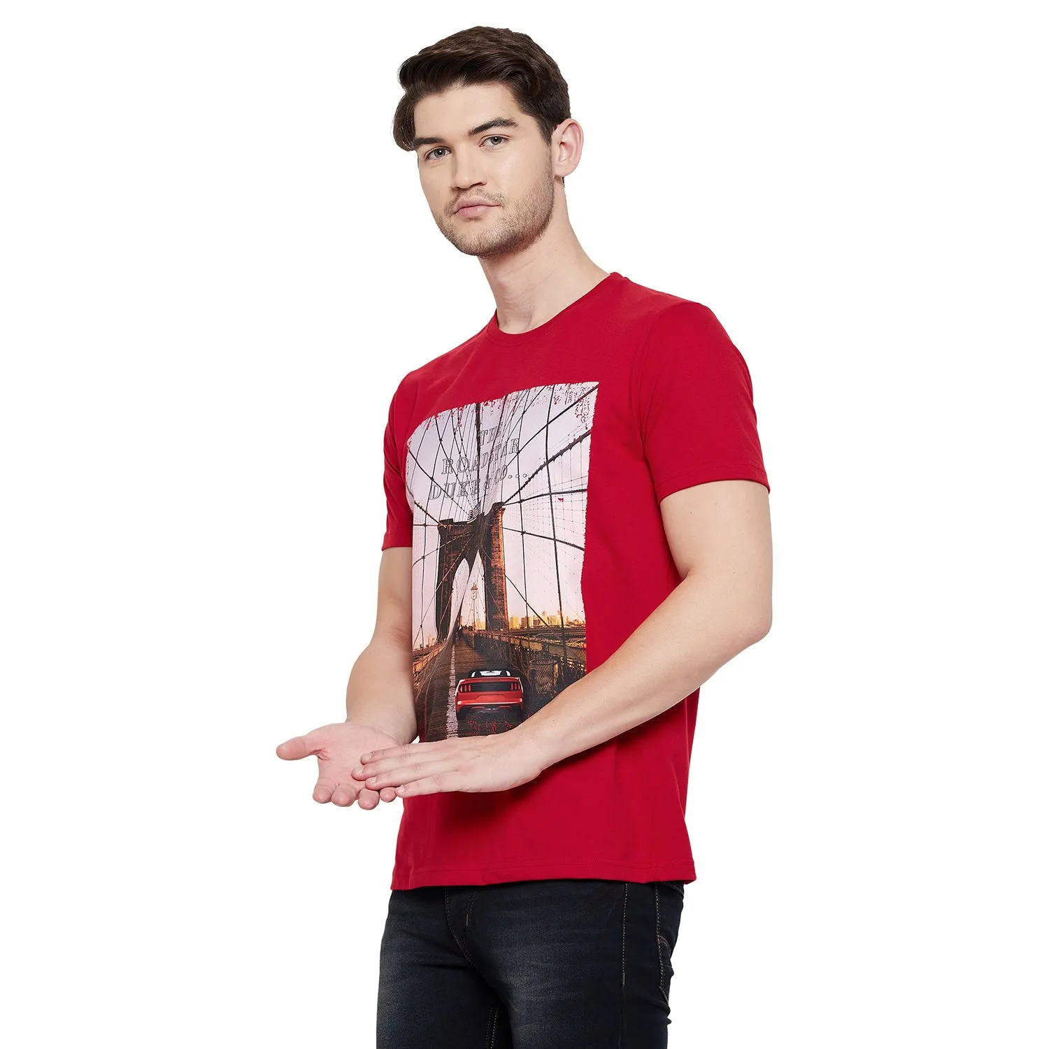 Duke Stardust Men Half Sleeve Cotton T-shirt (LF5254)