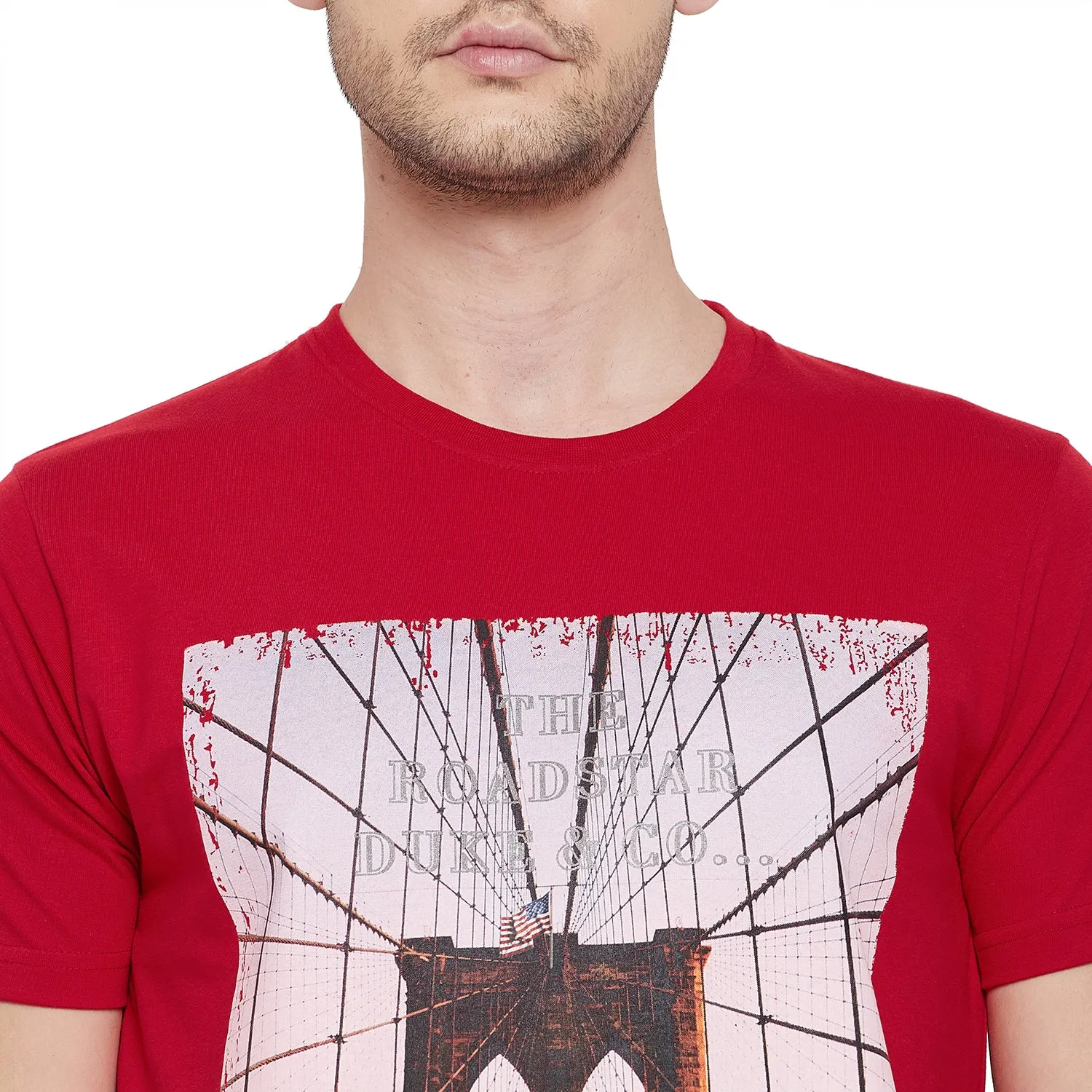 Duke Stardust Men Half Sleeve Cotton T-shirt (LF5254)