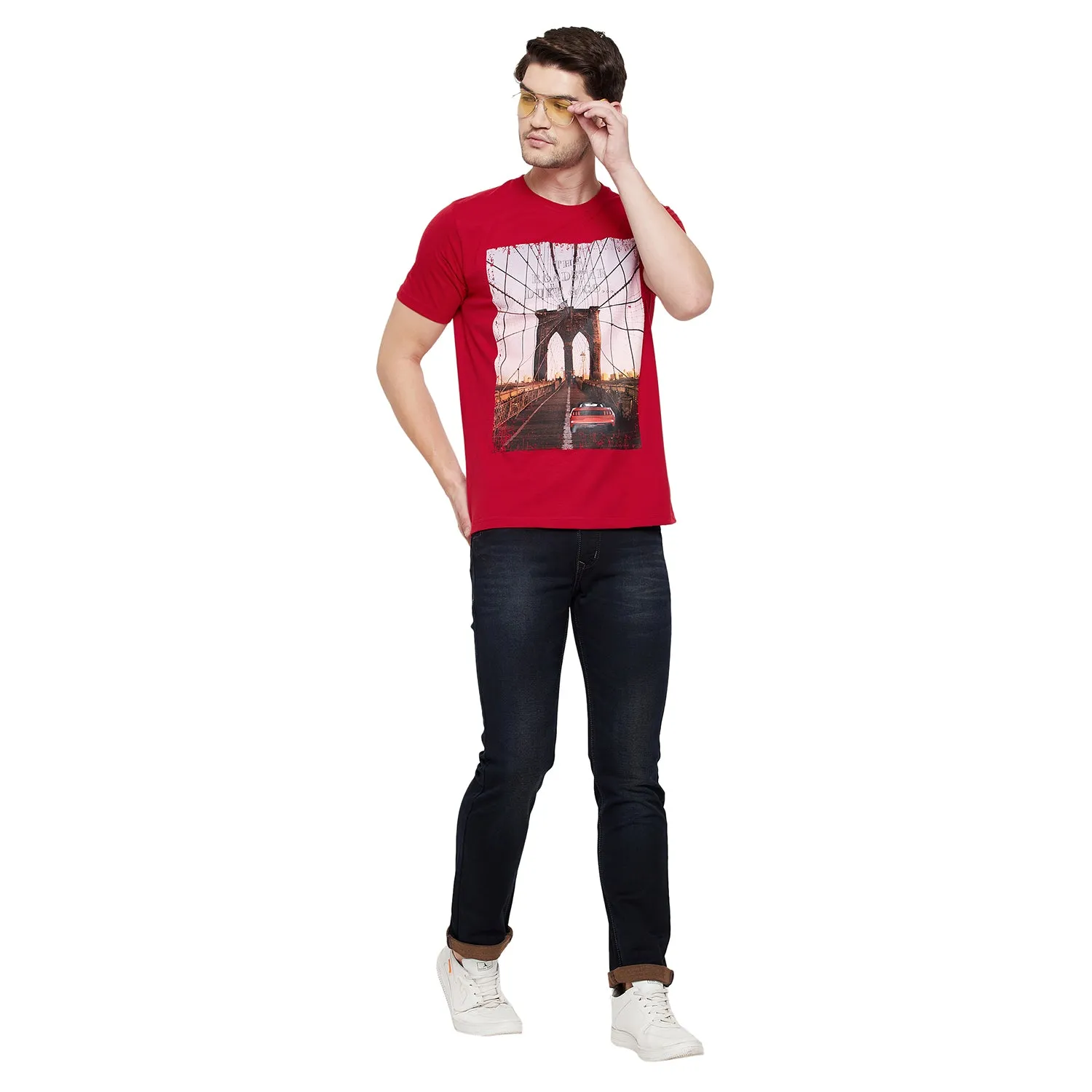Duke Stardust Men Half Sleeve Cotton T-shirt (LF5254)
