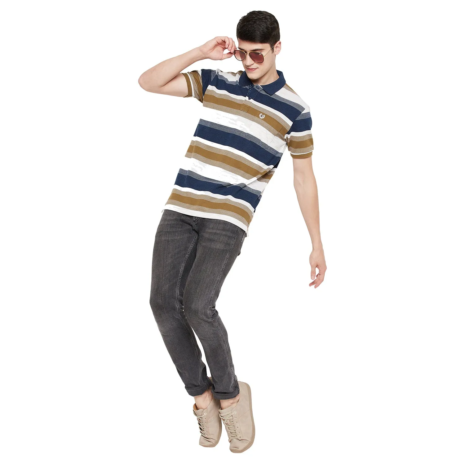Duke Stardust Men Half Sleeve Cotton T-Shirt (LF5318)