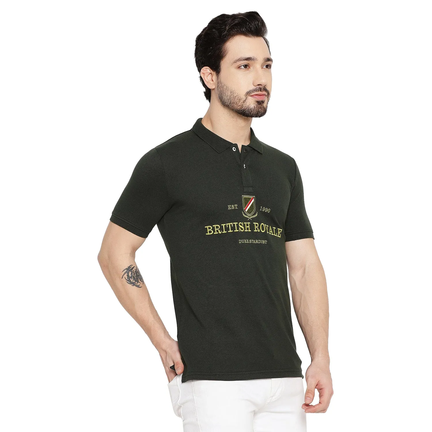 Duke Stardust Men Half Sleeve Cotton T-shirt (LF5442)