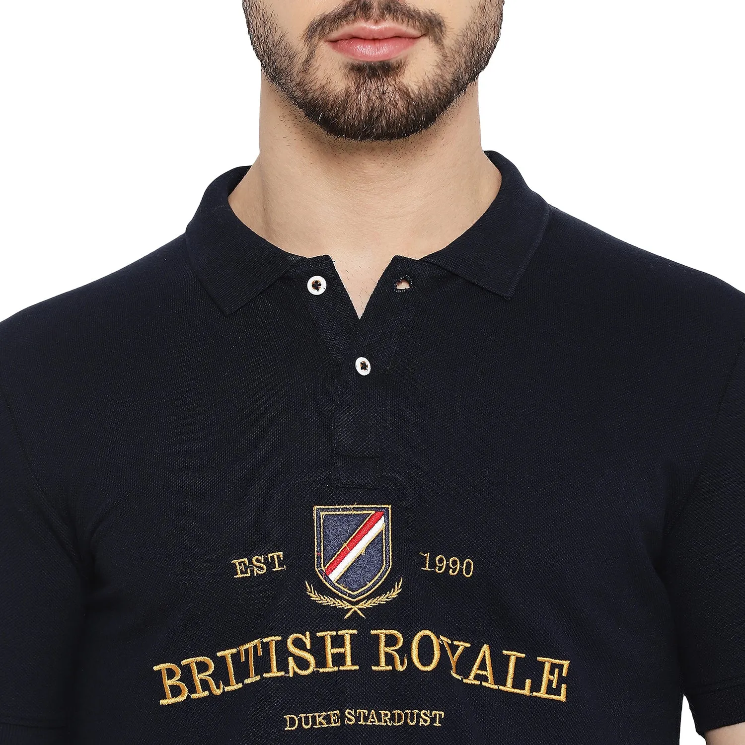 Duke Stardust Men Half Sleeve Cotton T-shirt (LF5442)