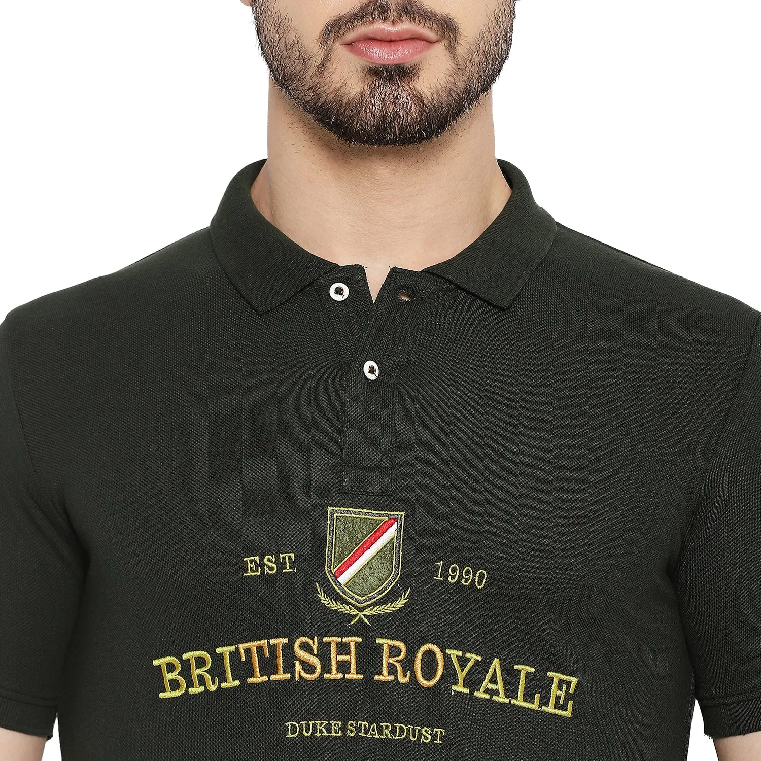 Duke Stardust Men Half Sleeve Cotton T-shirt (LF5442)