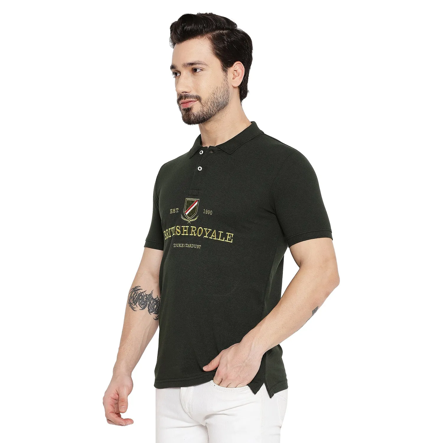 Duke Stardust Men Half Sleeve Cotton T-shirt (LF5442)