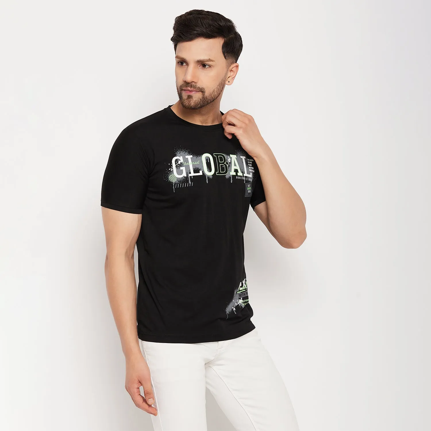 Duke Stardust Men Half Sleeve Cotton T-shirt (LF5766)