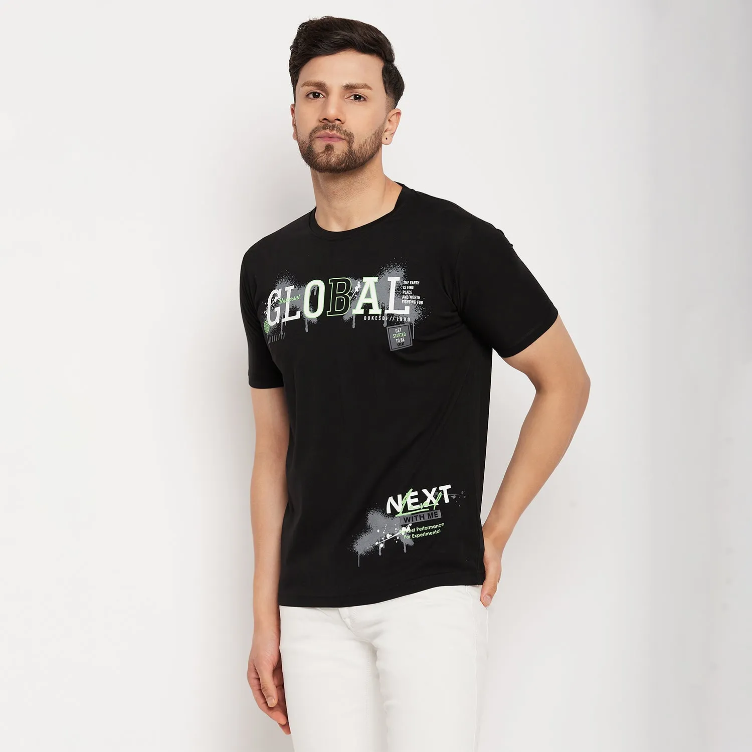 Duke Stardust Men Half Sleeve Cotton T-shirt (LF5766)