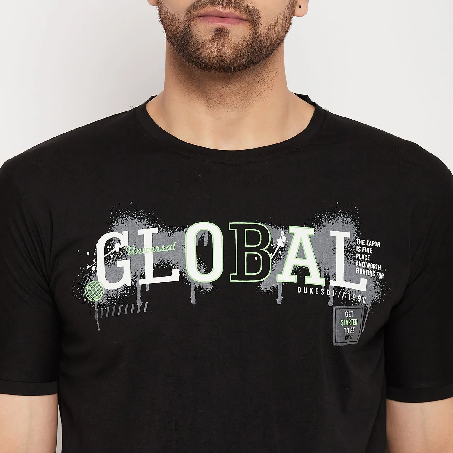 Duke Stardust Men Half Sleeve Cotton T-shirt (LF5766)