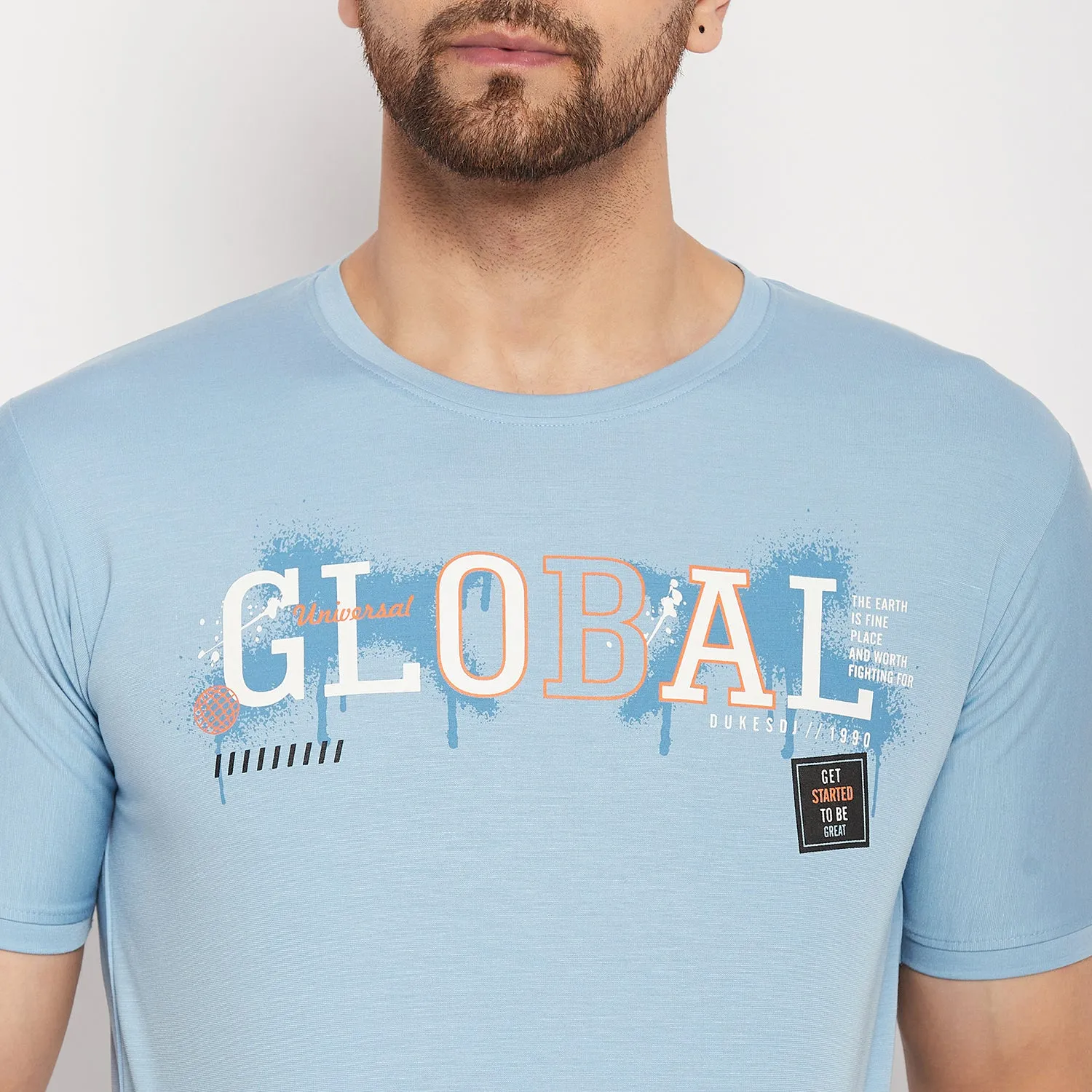 Duke Stardust Men Half Sleeve Cotton T-shirt (LF5766)