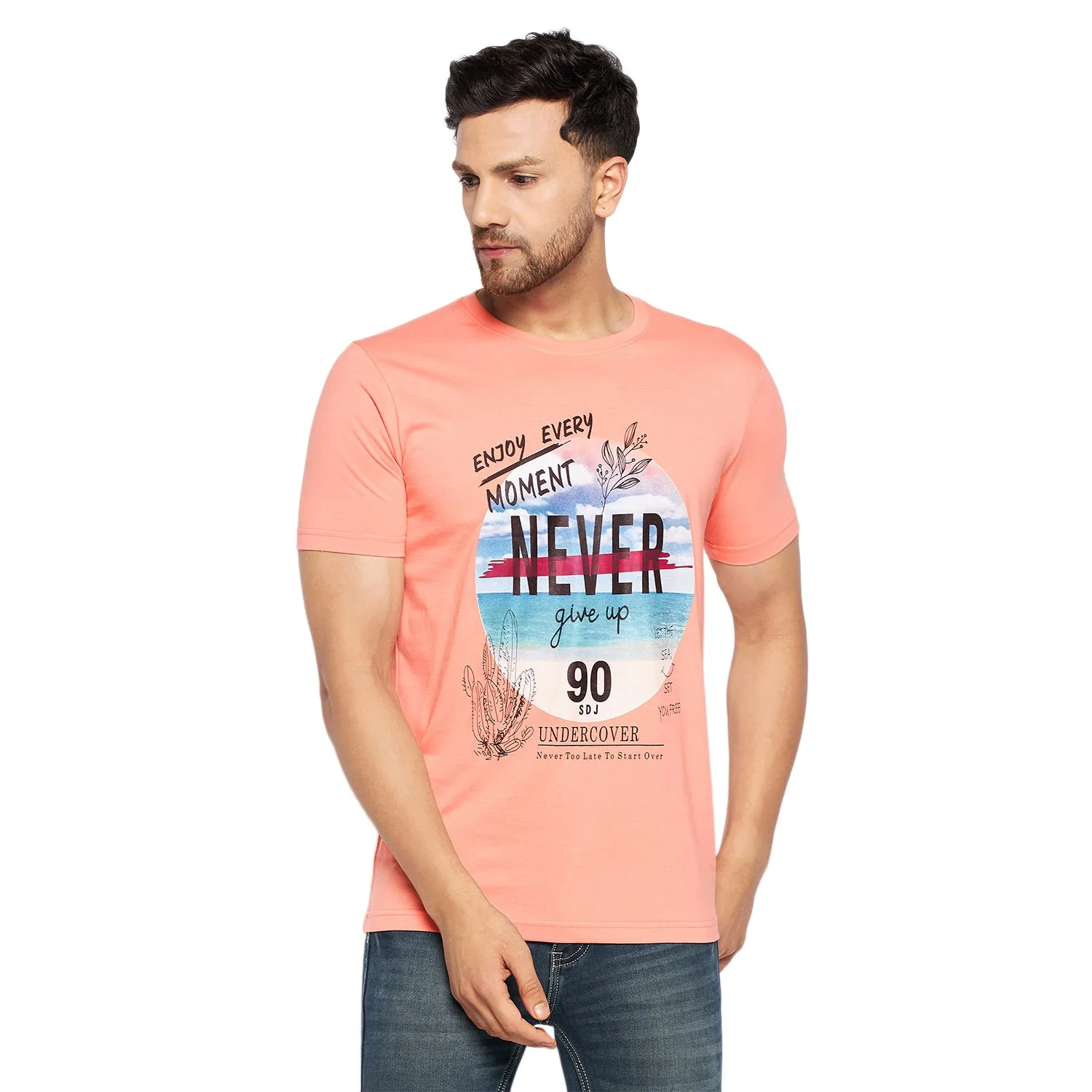 Duke Stardust Men Half Sleeve Cotton T-shirt (LF5808)