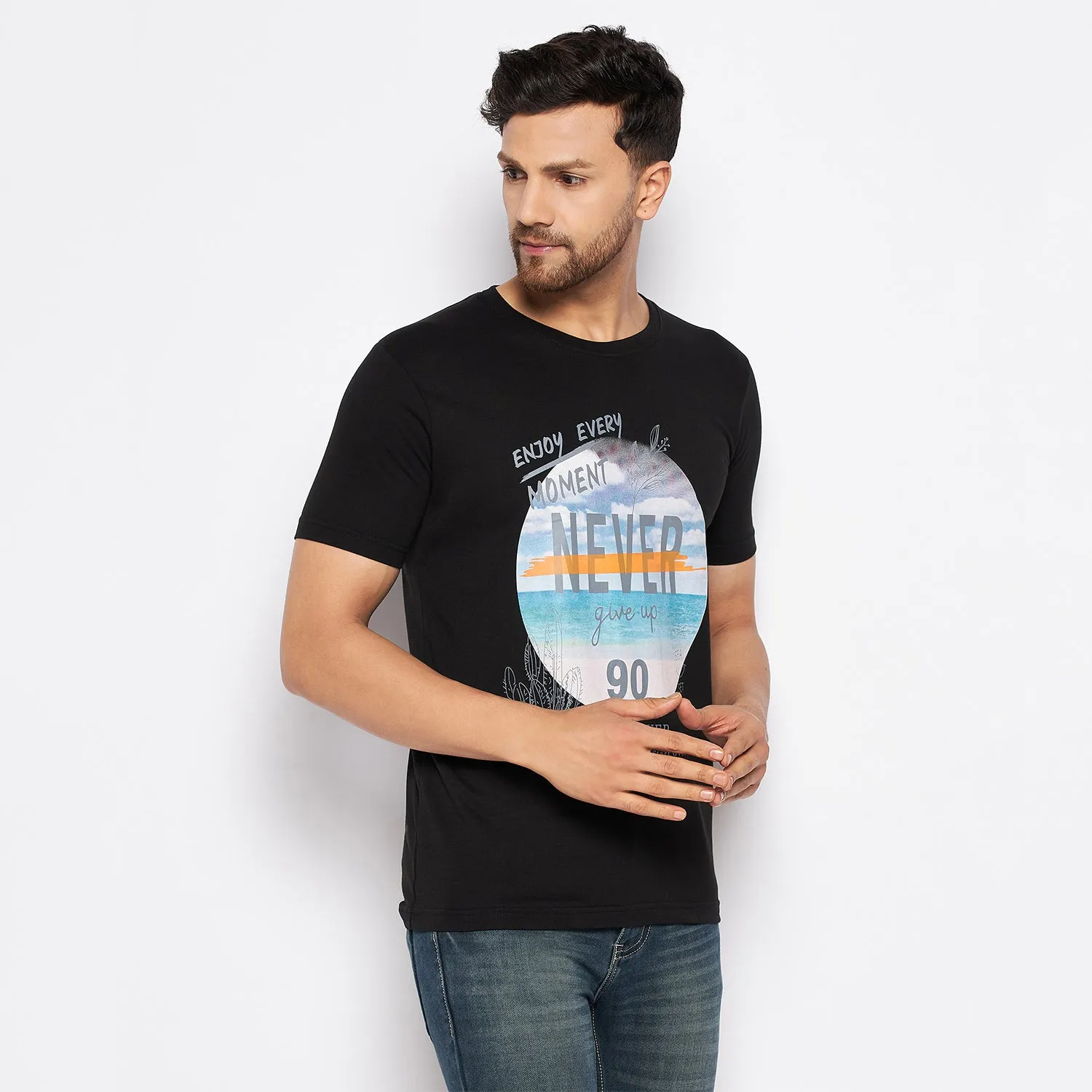 Duke Stardust Men Half Sleeve Cotton T-shirt (LF5808)