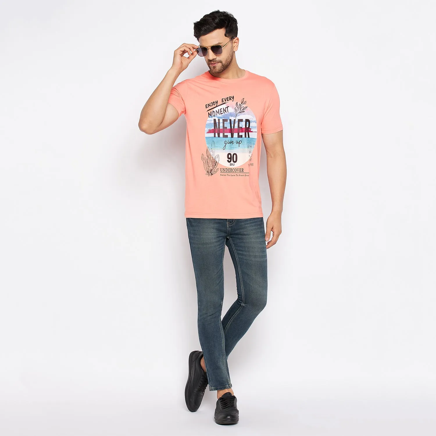 Duke Stardust Men Half Sleeve Cotton T-shirt (LF5808)