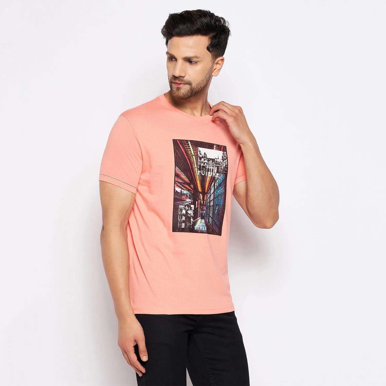Duke Stardust Men Half Sleeve Cotton T-shirt (LF5815)