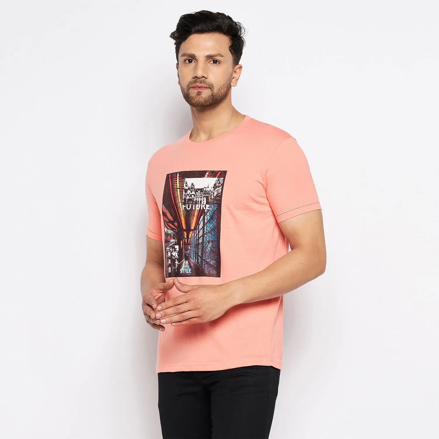Duke Stardust Men Half Sleeve Cotton T-shirt (LF5815)