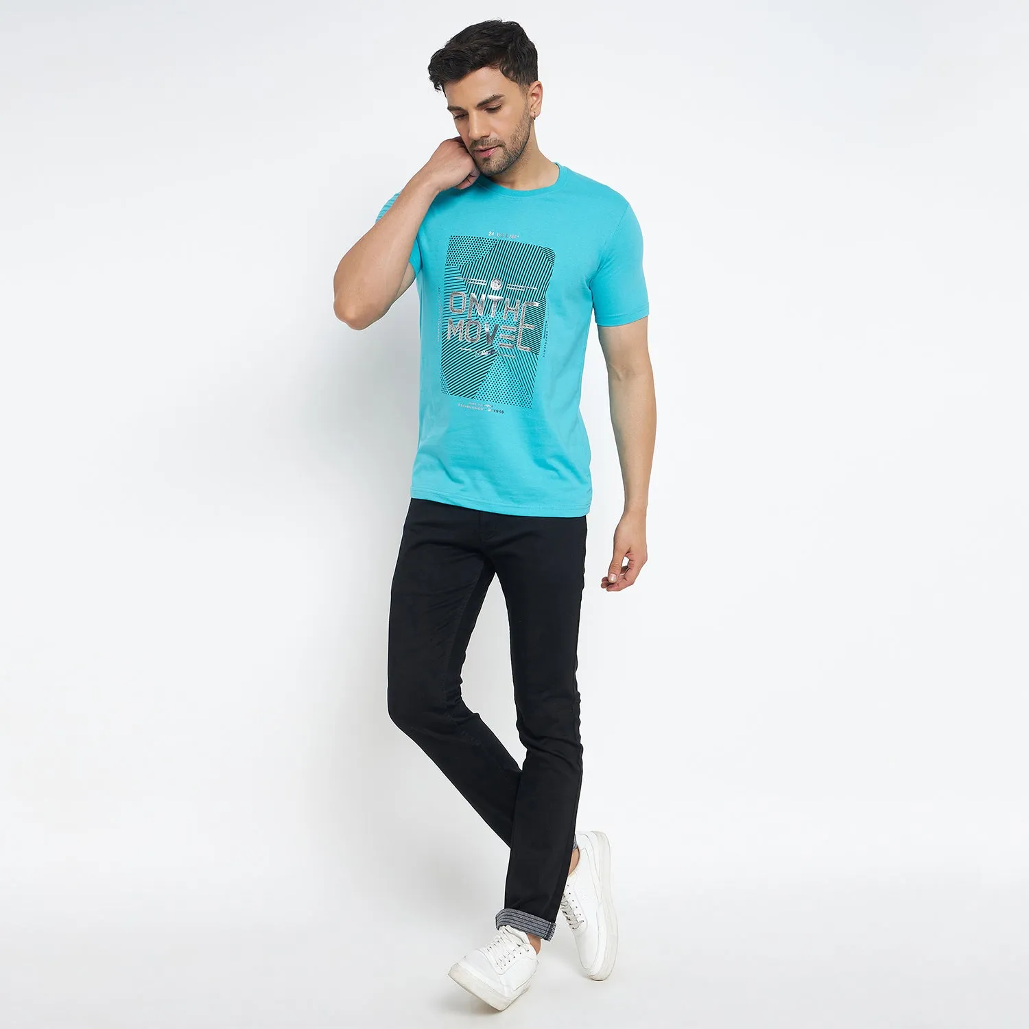 Duke Stardust Men Half Sleeve Cotton T-shirt (MLF1132)