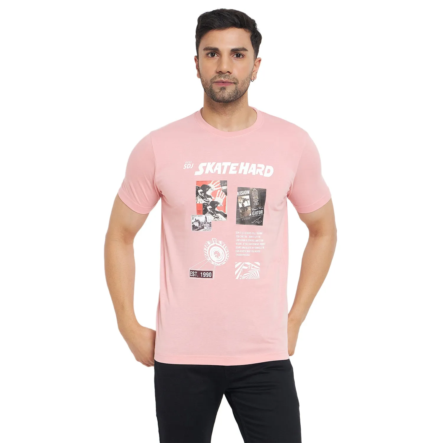 Duke Stardust Men Half Sleeve Cotton T-shirt (MLF7056)