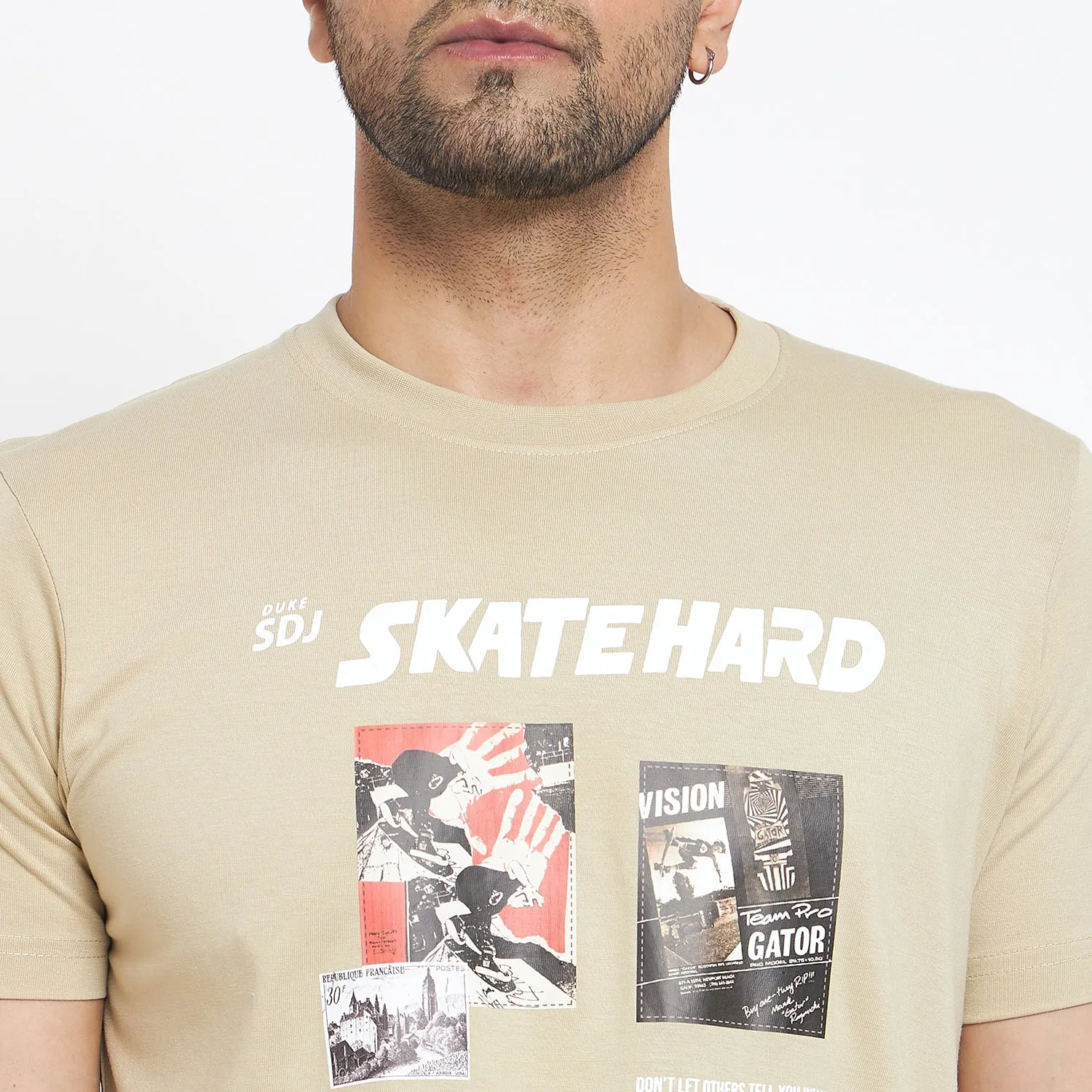 Duke Stardust Men Half Sleeve Cotton T-shirt (MLF7056)